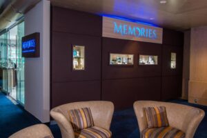 Memories Display Wall in Lobby of The Ritz Carlton
