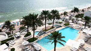 Pool and Beach View